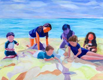 Beach Babies Painting