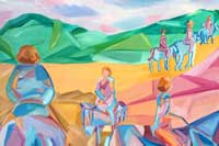 Horseback Riding Oil on Canvas